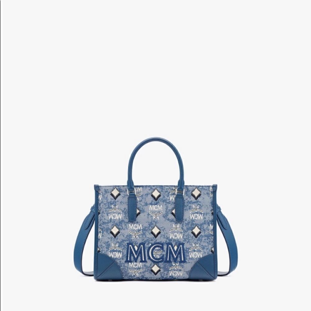 MCM Tote in Vintage Jacquard Monogram